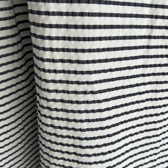 ANNA SERAVALLI Blue & White Striped Midi Skirt Sz 42  / 38 FR - Picture 3 of 9